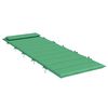 vidaXL Cuscino per Lettino Verde 180x60x4 cm in Tessuto Oxford