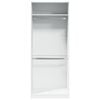 vidaXL Armadio Bianco 80x50x200 cm in Legno Multistrato