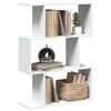 vidaXL Libreria divisoria a 3 ripiani bianca 70x24x97 cm in legno ingegnerizzato