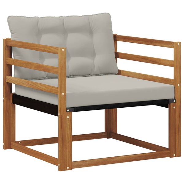 vidaXL Set di divani da esterno Legno di Acacia Massello e Textilene