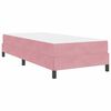 vidaXL Letto a molle con materasso Rosa 100 x 200 cm Tessuto