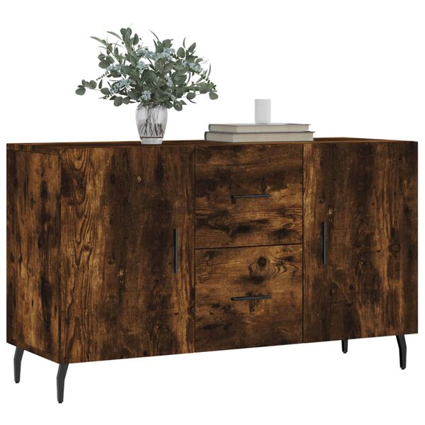 vidaXL Credenza Rovere Fumo 100x36x60 cm in Legno Multistrato