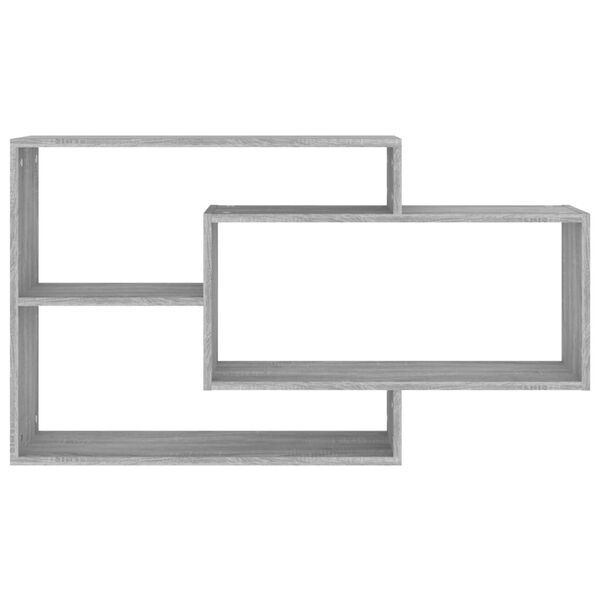 vidaXL Mensola a Muro Grigio Sonoma 104x20x58,5 cm Legno Multistrato