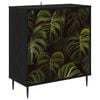 vidaXL Credenza ELBURG Rovere Nero 69 x 33 x 76 cm