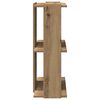 vidaXL Libreria a 3 Ripiani Rovere 60x30x80 cm Legno Multistrato