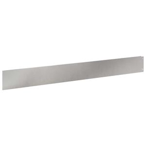 vidaXL Bordura per Prato 10 pz 100 x 12 cm Acciaio Argento