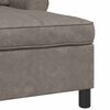 vidaXL Chaise Lounge con cuscino Grigio 91 x 157 x 91 cm PU Antico