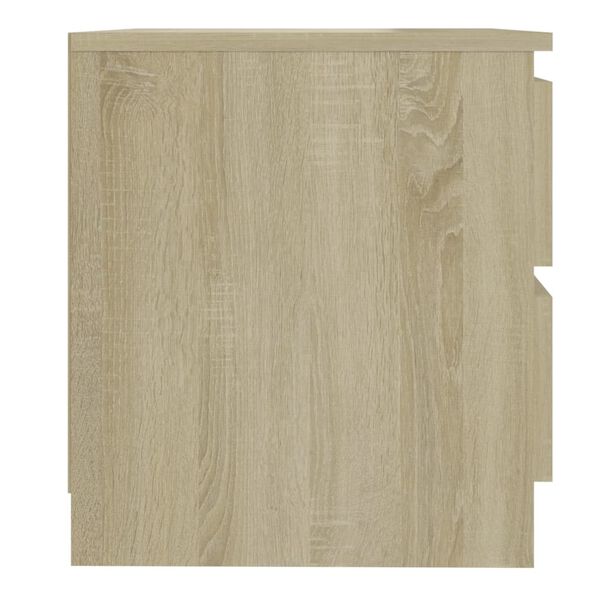 vidaXL Comodino Rovere Sonoma 50x39x43,5 cm in Legno Multistrato