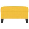 vidaXL Panca Giallo Chiaro 70x35x41 cm in Tessuto