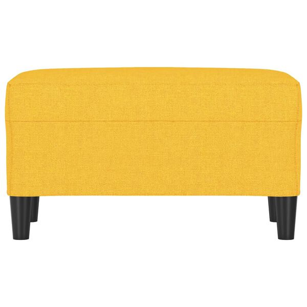 vidaXL Panca Giallo Chiaro 70x35x41 cm in Tessuto