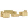 vidaXL Set Divani da Giardino 4 pz in Legno di Pino Impregnato