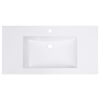 vidaXL Lavabo da Incasso 750x460x130 mm in SMC Bianco