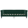 vidaXL Divano Letto con Materasso Verde Scuro 100x200 cm in Velluto