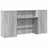 vidaXL Banco Reception Grigio Sonoma 200x50x103,5 cm Legno Multistrato