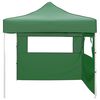 vidaXL Tenda Pieghevole con 2 Pareti 3x3 m Verde