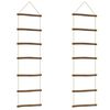 vidaXL Decorazioni Parete a Forma di Scala 2 pz 30x100cm Ramo Naturale