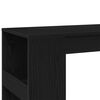 vidaXL Tavolo Bar con Rastrelliera Rovere Nero 90x40x103,5 cm