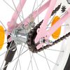 vidaXL Bici per Bambini con Trasportino Frontale 20'' Rosa e Nera
