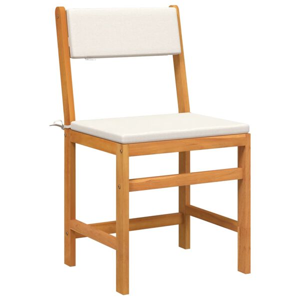 vidaXL Set da Balcone 3pz con Cuscini in Legno Massello di Acacia