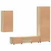 vidaXL Set mobile TV con porta FLORIN Rovere Sonoma Legno multistrato