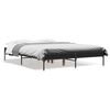 vidaXL Giroletto Nero 120x190 cm in Legno Multistrato e Metallo