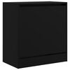 vidaXL Scarpiera Nera 60x34x63,5 cm in Legno Multistrato