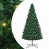 vidaXL Albero di Natale con luci a corde decorative Verde 400 cm PVC