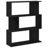 vidaXL Libreria Rovere Nero 80x24x96 cm in Legno Ingegnerizzato