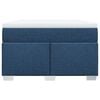 vidaXL Giroletto a Molle con Materasso Blu 120x200 cm in Tessuto