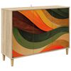 vidaXL Credenza BONN Sonoma 102 x 33 x 75 cm Legno ingegnerizzato
