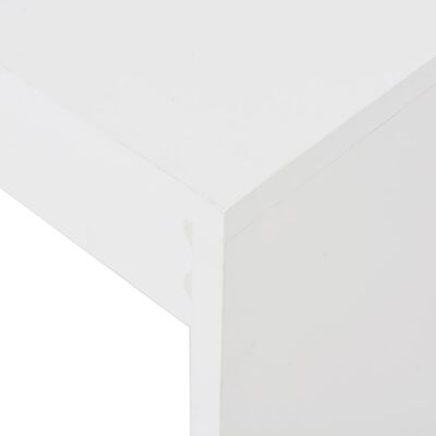 vidaXL Tavolo da Bar con Ripiano Bianco 110x50x103 cm