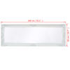 vidaXL Specchio da Parete Stile Barocco 140x50 cm Bianco