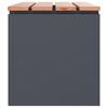 vidaXL Panchina da giardino Antracite 100 x 40 x 43 cm Acciaio