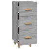 vidaXL Credenza Grigio Sonoma 34,5x34x90 cm in Legno Multistrato