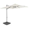 vidaXL Ombrellone da Giardino con Base Portatile Sabbia
