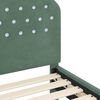 vidaXL Struttura letto bambini con testata Verde Mare 80 x 200 cm
