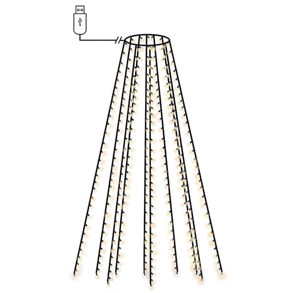 vidaXL Luci per Albero di Natale con 150 LED 150 cm