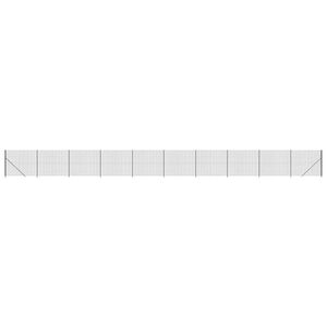 vidaXL Recinzione Metallica con Flangia Antracite 1,6x25 m