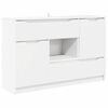 vidaXL Credenza con cassetto Bianco 100 x 30 x 65,6 Legno multistrato
