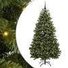 vidaXL Albero di Natale artificiale 210 cm 300 LED Bianco caldo Verde