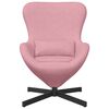 vidaXL Poltrona uovo Rosa 63 x 73 x 90 cm Velluto