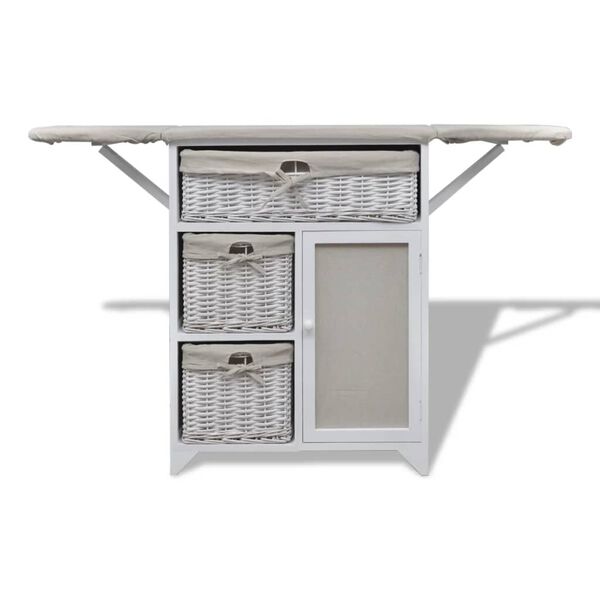 vidaXL Armadietto in Legno con Asse da Stiro