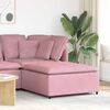 vidaXL Modulo Poggiapiedi Divano Modulare Rosa 100x100x48 cm
