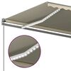 vidaXL Tenda da Sole Retrattile Manuale con LED 6x3,5 m Crema