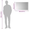 vidaXL Specchio da Bagno con Luci LED 80x50 cm