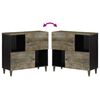 vidaXL Credenza 80x33x75 cm in Legno Massello di Mango