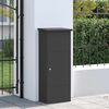 vidaXL Cassetta per pacchi con porta Nero 44,5 x 29 x 110,5 cm Acciaio