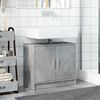 vidaXL Mobile Lavabo Grigio Cemento 63x29x55 cm in Legno Multistrato