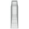 vidaXL Cesto Gabbione ad Arco 400x50x140/160 cm Ferro Zincato