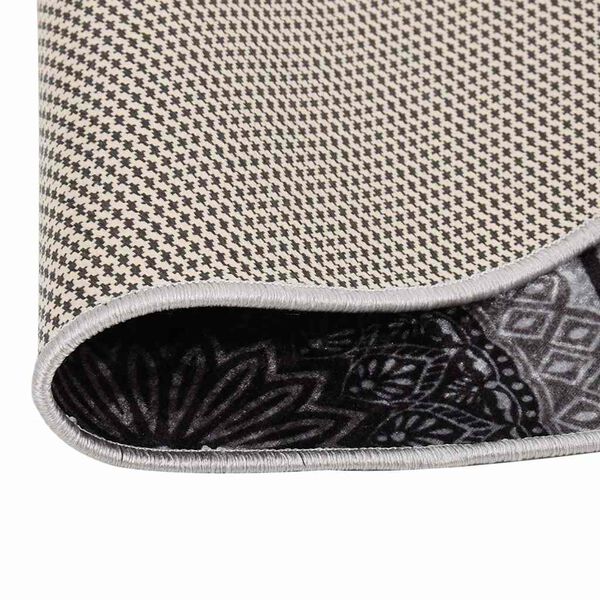 vidaXL Tappeto Lavabile φ120 cm Multicolore Antiscivolo